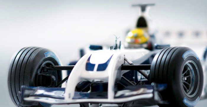 Formula 1 raceing car - parts of it are made out of Carbon Fibers.