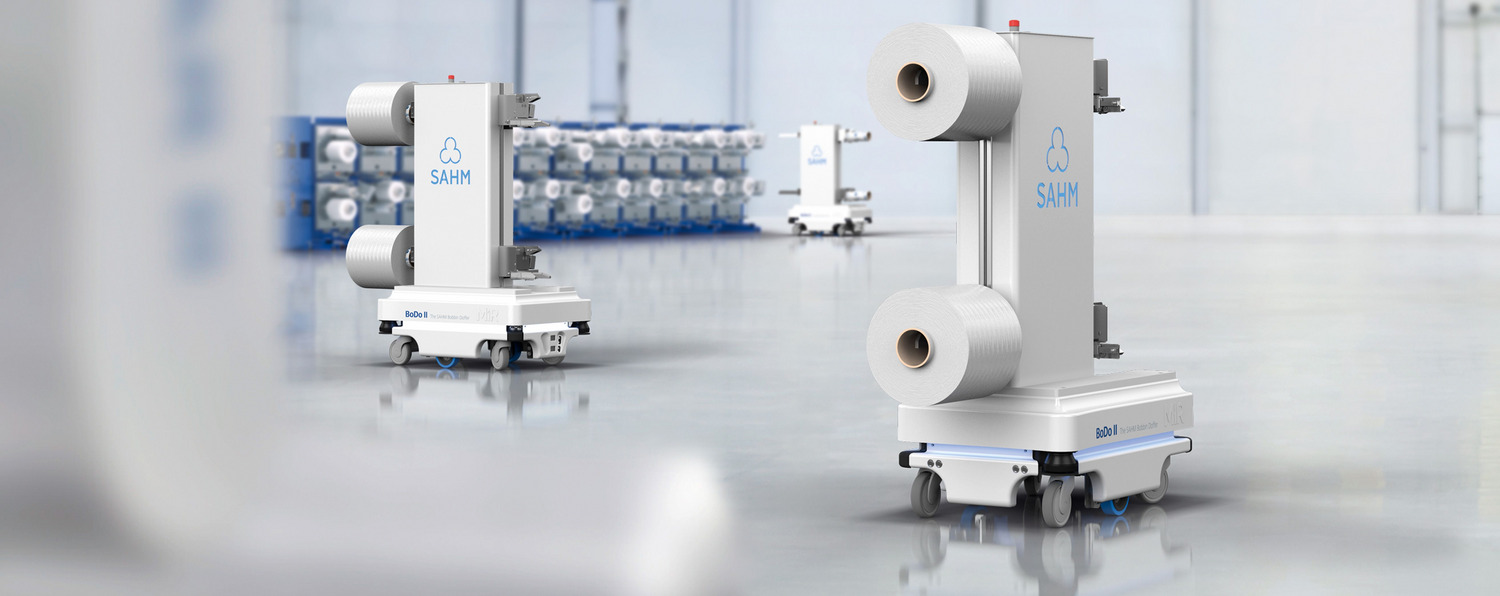 BoDo II - mobile, fulkly automatic doffing and transport system