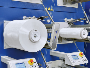 Winding head of a SAHM Parallel Winder, type SAHM 700XE HPF