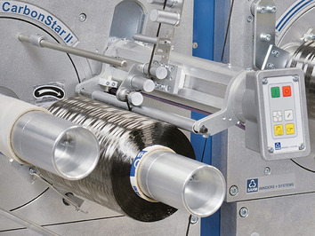 SAHM CarbonStar II standard - Automatic Precision Cross Winder Winding head of an automatic Precision Cross Winder, type CarbonStar II standard